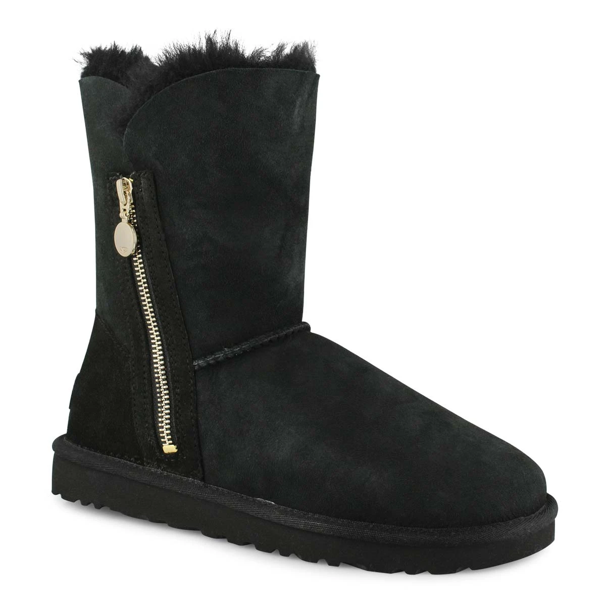 UGG Women's Bailey Zip Short Boot - Black