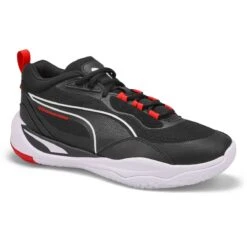 Puma Mens' Playmaker Pro Lace Up Sneaker- Bla