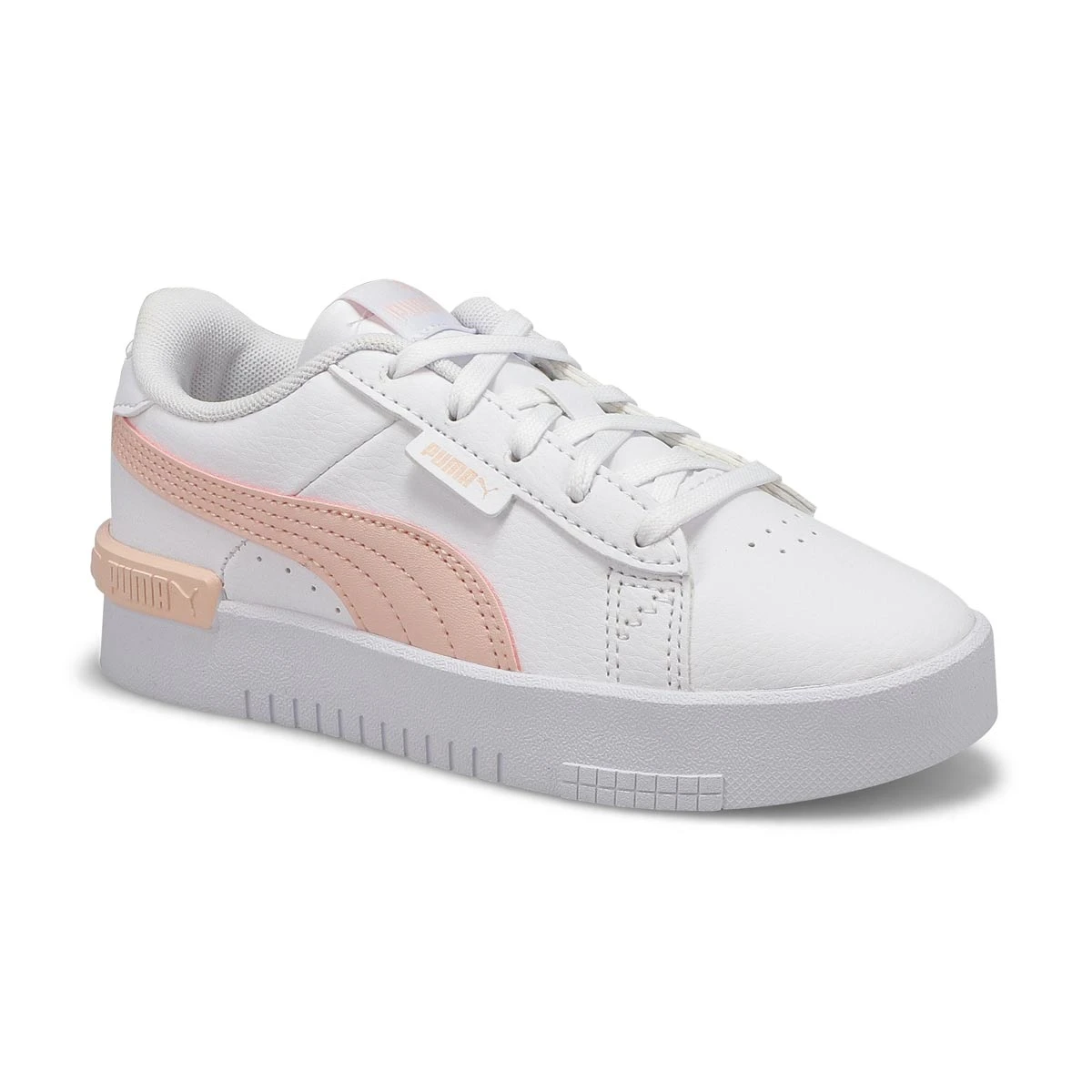 Puma Girls' Jada PS Sneaker - White/Pink