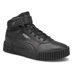 Puma Women's Carina 2.0 Mid Sneaker - Black