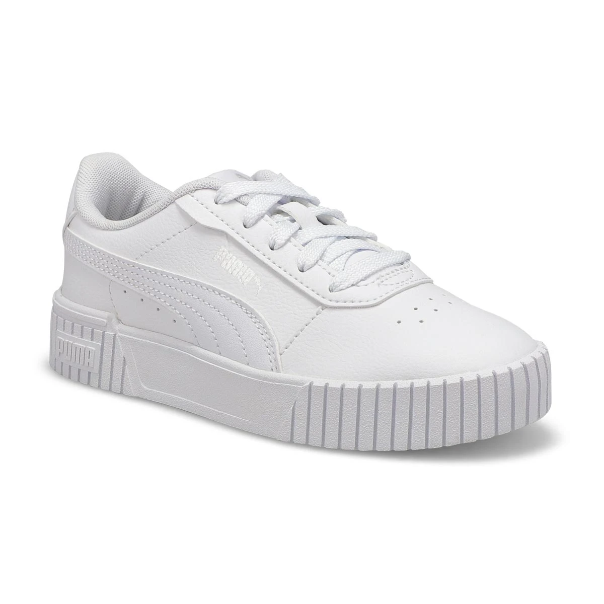 Puma Girls' Carina 2.0 PS Sneaker - White