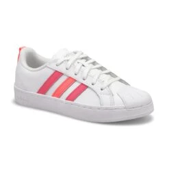 Adidas Girls' Streetcheck K Sneaker - White/R